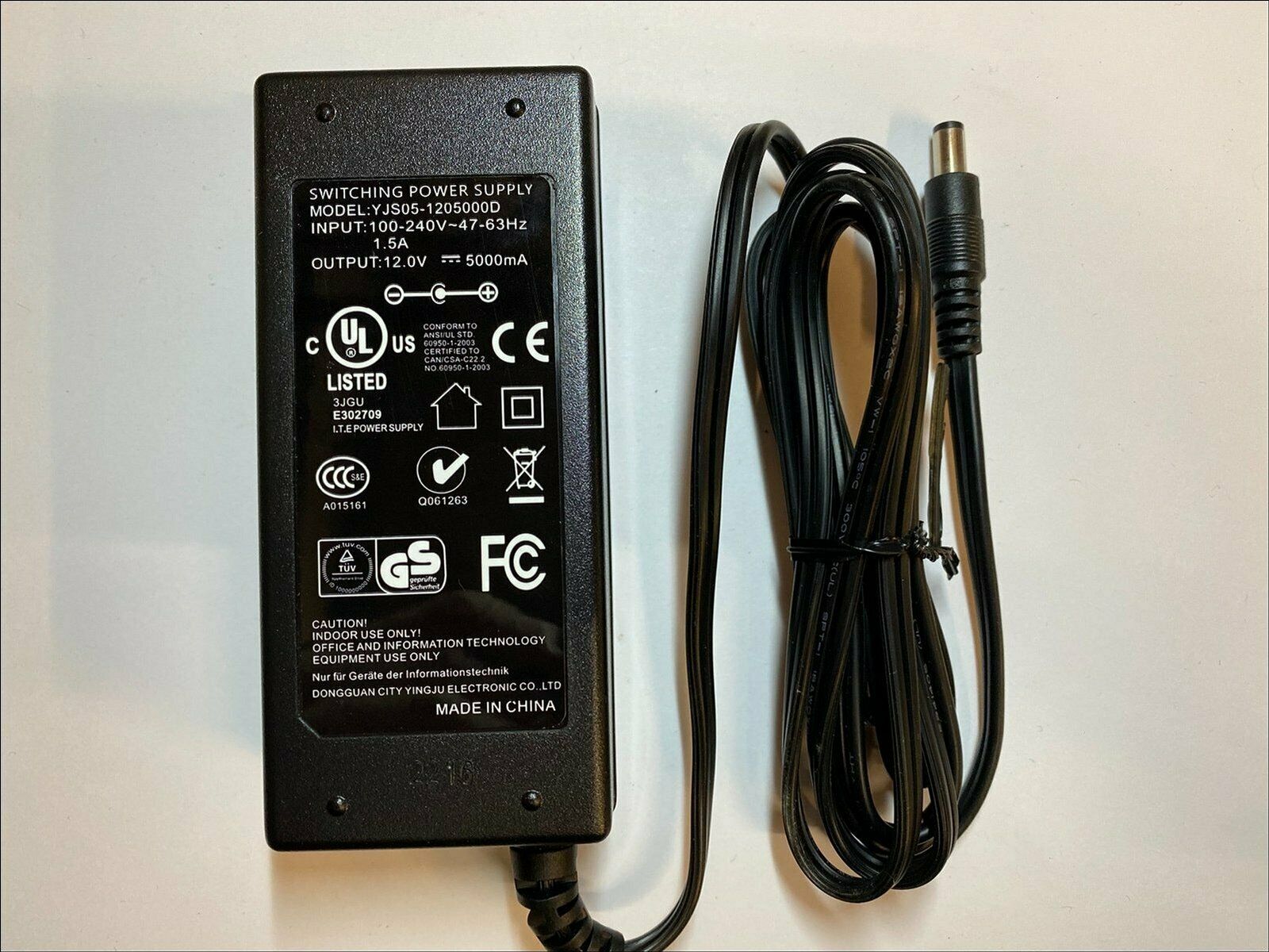 Replacement for 12V 3.75A MERMAID TECH Switching Adaptor PSCV450114A Type: Power Adapter Max. Output Power: - Click Image to Close