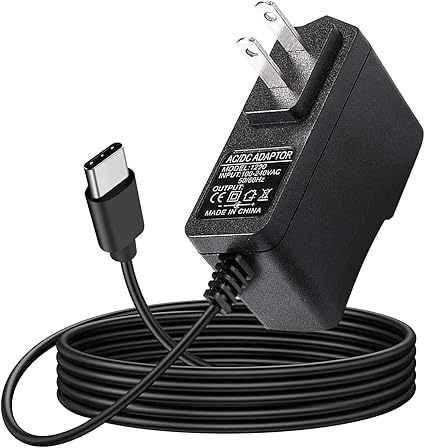 12V AC/DC Adapter USB-C Power Cord Compatible for AVAPOW A58 A68 A28 A08 A18 4000A 6000A 2000A 3000A Car Jump