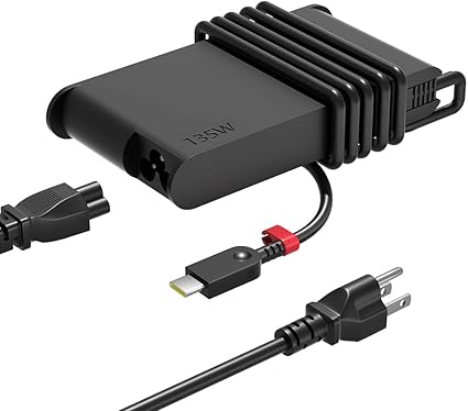 135W USB-C Charger Compatible with Lenovo ThinkPad Z16 P16s L16 L15 E16 E15 T16 T15 Yoga Slim/Pro 7 9, IdeaPad